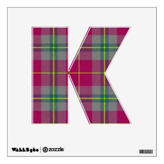 letter K punk rock college emo wall sticker kawaii