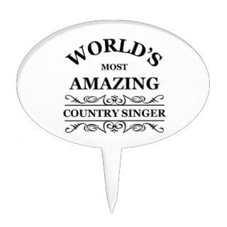 World's most amazing Country Singer Cake Toppers
