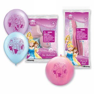 Pioneer National Latex Disney Princess Balloon Party Pack (6 Balloons/4 Punch Balls), Assorted Toys & Games