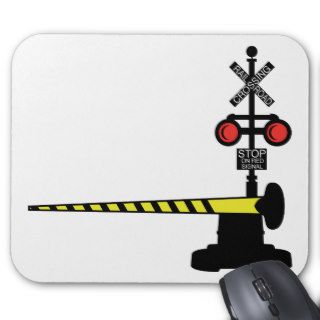 Railroad Crossing ~ Barrier Arm Gate Mouse Pad