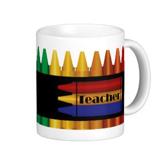 Teacher Crayon Design Mug