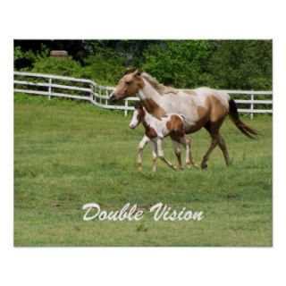 DOUBLE VISION MARE AND FOAL POSTER