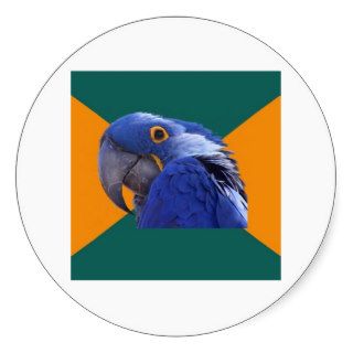 Paranoid Parrot Bird Advice Animal Meme Stickers