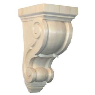 Foster Mantels Classic 1 in. x 3.5 in. x 3.5 in. Unfinished Aspen Corbel C143A