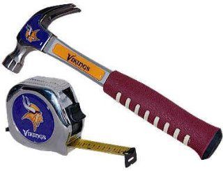 Minnesota Vikings NFL Licensed Hammer AND Tape Measure 