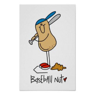 Baseball Stick Figure Poster