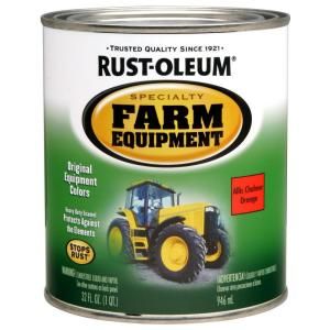 Rust Oleum Specialty 1 qt. Allis chalmers orange Gloss Farm Equipment Paint 7458502