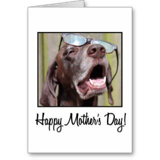 mother's day german pointer cards