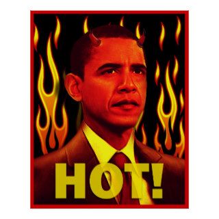 Anti Obama Red Devil Giant Poster