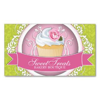 Pretty and Stylish Cupcake Business Cards