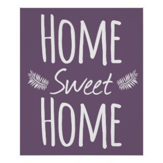Home Sweet Home Typography Poster