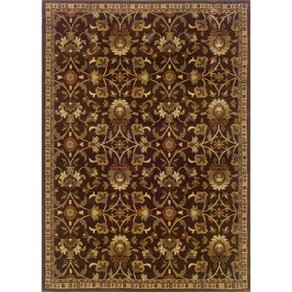 Indoor Floral Brown/ Beige Rug (9'10 x 12'9) Style Haven 7x9   10x14 Rugs