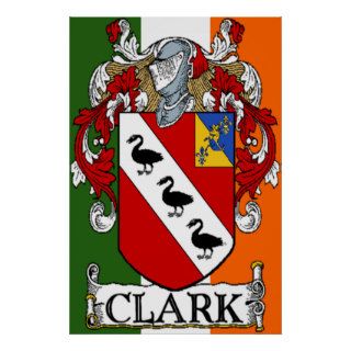 Clark Coat of Arms Print