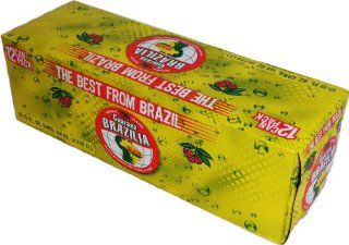 Brazilia   Soft Drink Guarana   12FL. Oz. (PACK OF 12)  Refrigerante Guaran   354 ml  Soda Soft Drinks  Grocery & Gourmet Food