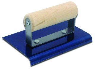 QLT By MARSHALLTOWN CE561B 6 Inch by 6 Inch Blue Steel Edger with Wood Handle