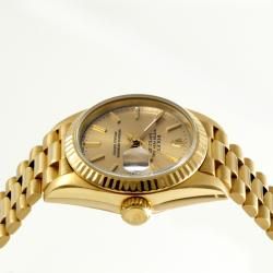 Pre Owned Rolex Women's 18k Gold President Watch Rolex Women's Pre Owned Rolex Watches