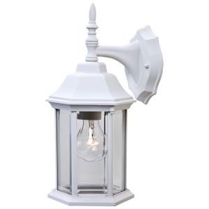 Acclaim Lighting Craftsman 2 Collection Wall Mount 1 Light Outdoor Textured White Fixture 5182TW