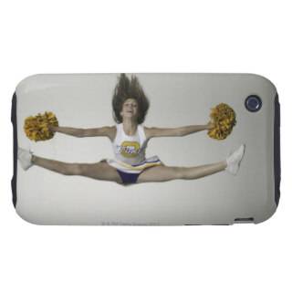 Cheerleader doing splits in mid air tough iPhone 3 cover