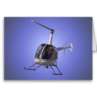 Helicopter Card Flying Chopper Greeting Card