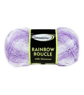 Sensations Rainbow Boucle Yarn  Lavender Shimmer