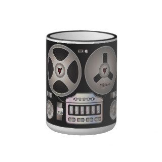 Retro Tape Recorder Magnetophone Mug