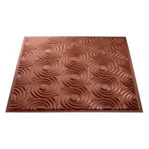 Fasade Cyclone 2 ft. x 2 ft. Argent Copper Lay in Ceiling Tile L77 10