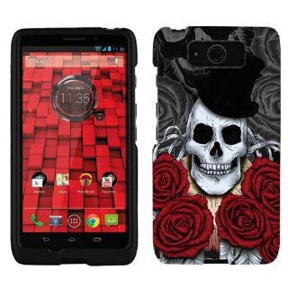 Motorola Droid Ultra Maxx Magician Skull on Black Phone Case Cover Cell Phones & Accessories
