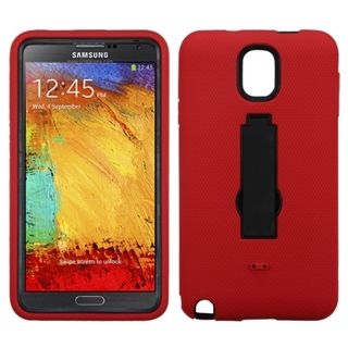 BasAcc Black/ Red Case with Stand for Samsung N900V Galaxy Note 3 BasAcc Cases & Holders