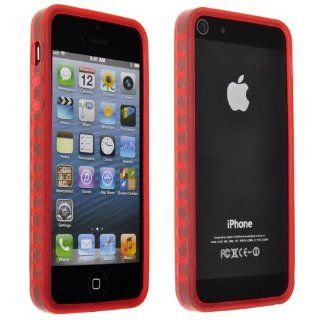 BestDealUSA Red Thin TPU Bumper Frame Silicone Skin Case For iPhone 5 5G 5th Gen Cell Phones & Accessories