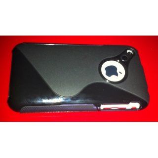 OKEBA Black RUBBER TPU GEL HARD CASE SKIN COVER FOR APPLE IPHONE 3G 3GS 8GB 16GB Cell Phones & Accessories