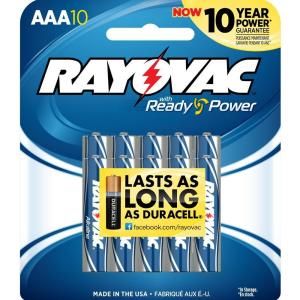 Rayovac AAA 10 Alkaline Pack 824 10TP30F