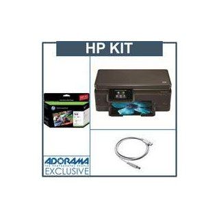 Hewlett Packard   HP Photosmart 6510 e All in One Inkjet Printer B211a   Bundle   with Hewlett Packard   HP 564 Series 3 ink Photo Value Pack, 85 Lab Quality 4 x 6 Prints, Adorama USB 2.0 A to B Cable, 6' Long Electronics