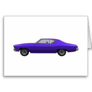 1968 Chevelle SS Purple Finish Greeting Card