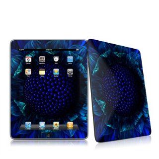 Cobalt Daisy Design Protective Decal Skin Sticker for Apple iPad 1st Gen Tablet E Reader  Players & Accessories