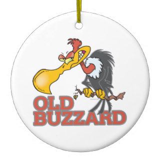 old buzzard funny cartoon character christmas tree ornament