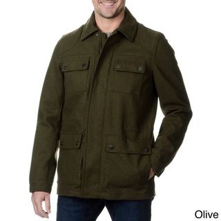 Fleet Street Men's Military Style Water resistant Coat Jackets