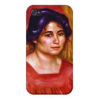 Gabrielle with red blouse by Pierre Renoir iPhone 4/4S Cover