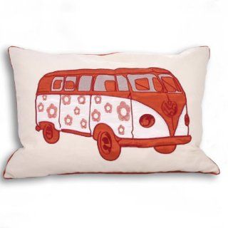 Carnaby Orange Camper Van Cushion Cover 35 x 50   Throw Pillow Covers