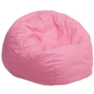 Flash Furniture Solid Bean Bag Chair, Oversized, Light Pink   Furniture