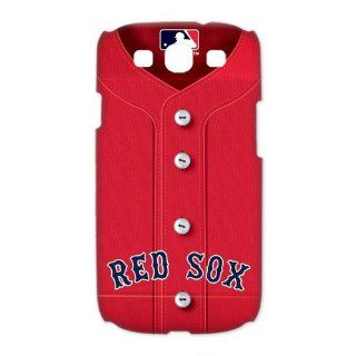 Custom Boston Red Sox 3D Cover Case for Samsung Galaxy S3 III i9300 LSM 582 Cell Phones & Accessories