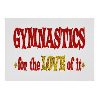 Gymnastics Love Poster
