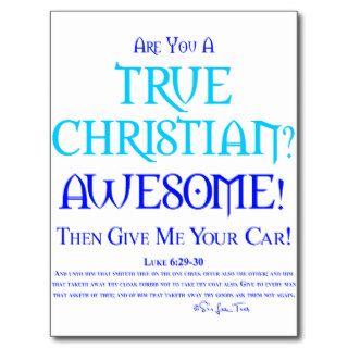 True Christian? Post Cards