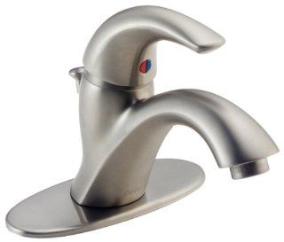 Delta 583LF SSWF C Spouts Single Handle Centerset Lavatory Faucet, Stainless   Touch On Bathroom Sink Faucets  