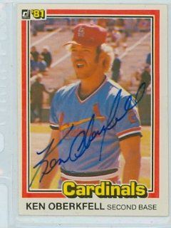 Ken Oberkfell AUTO 1981 Donruss #583 Cardinals PSA Pre Cert Auction Lot Sports Collectibles