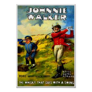 Johnnie Walker Whiskey ~ Vintage Ad Posters