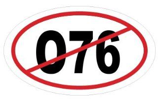 Anti O76 Oval Sticker 