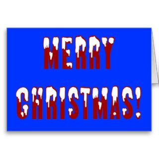 Merry Christmas Snowcap Fonts Card