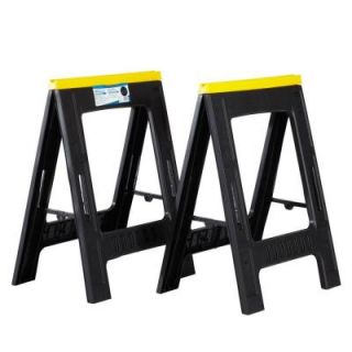 Workforce 23 in. Compact Sawhorse (Twin Pack) 17182236