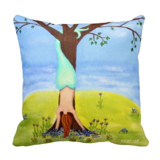 "Out Of Water" Mermaid Fantasy Art Pillows