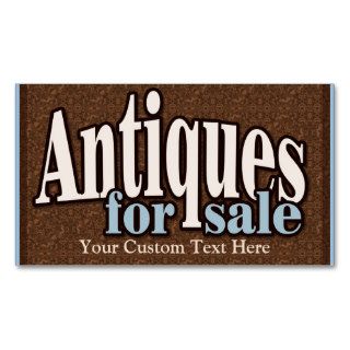 Antiques for sale. Collectibles. Customizable Business Card Templates